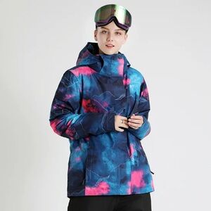 Women's SMN Winter Fashion Snow Graffiti Ski Jacket